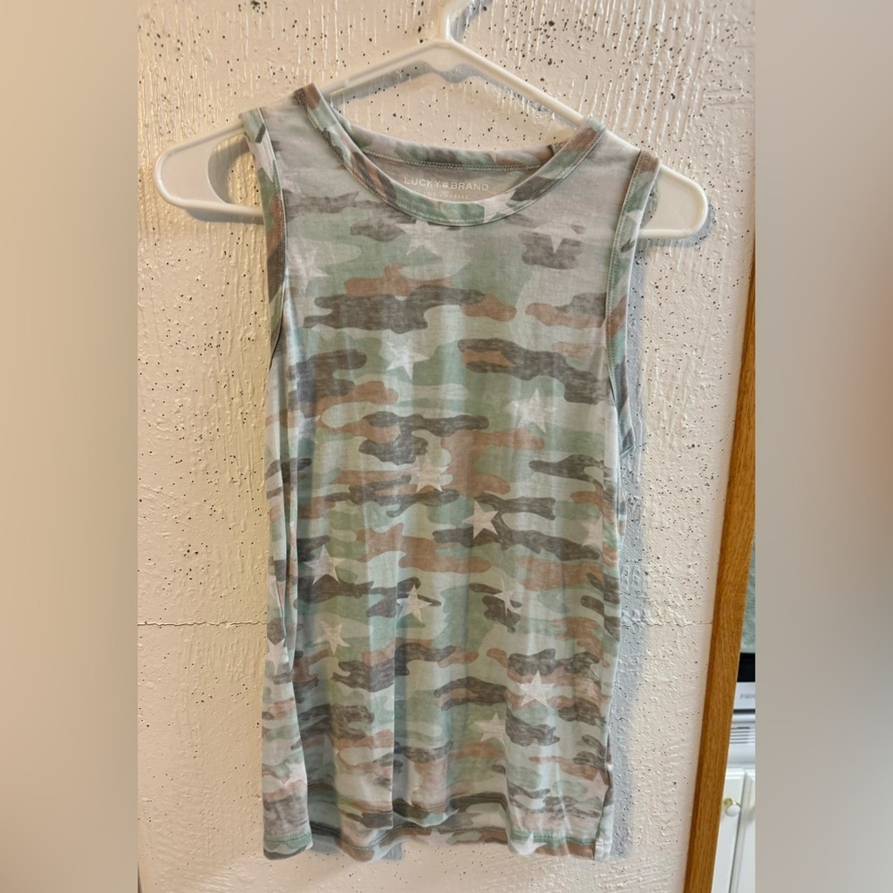 Lucky Brand Camo Tank Top